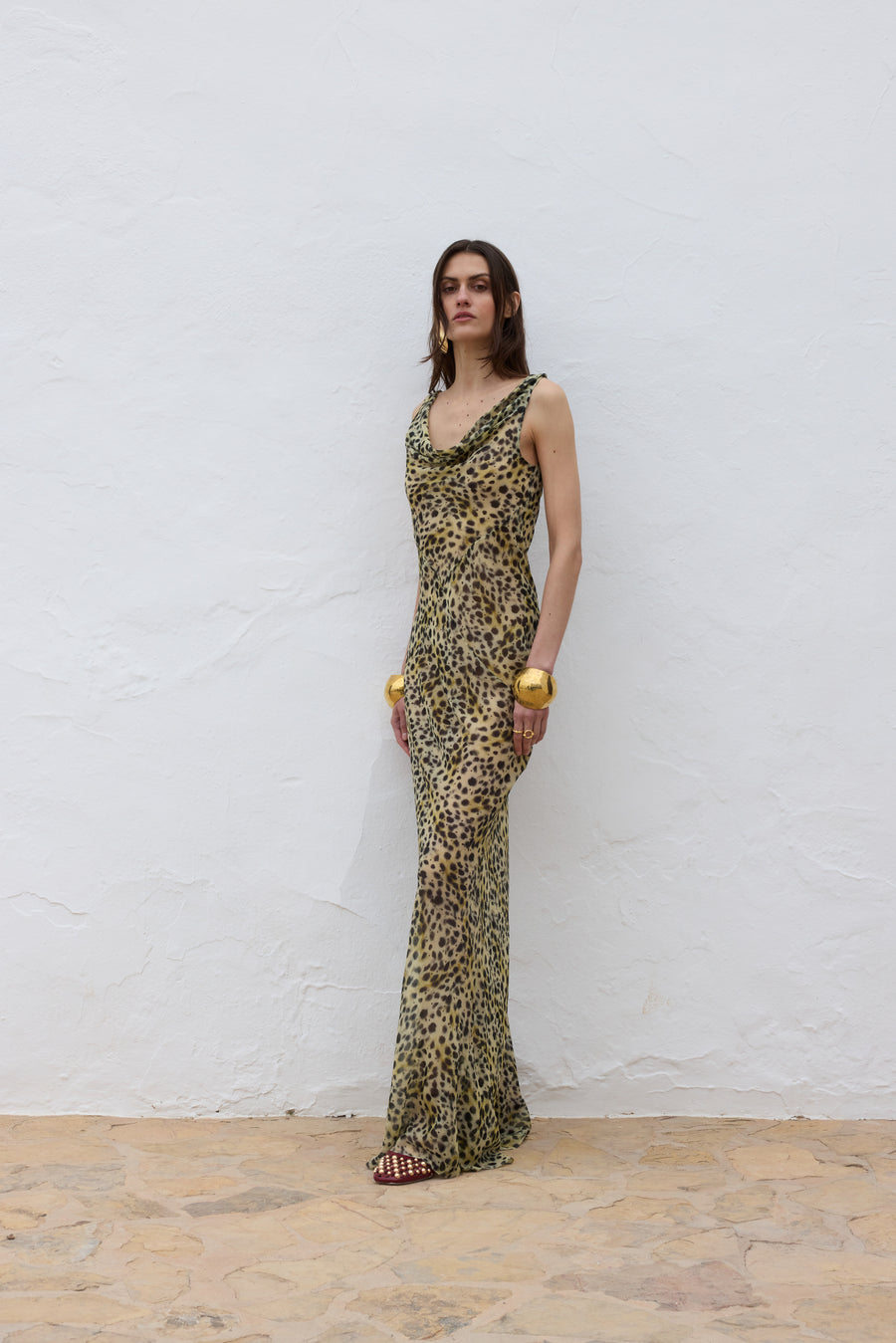 GALERA MAXI DRESS SILK CHIFFON EL FELINO