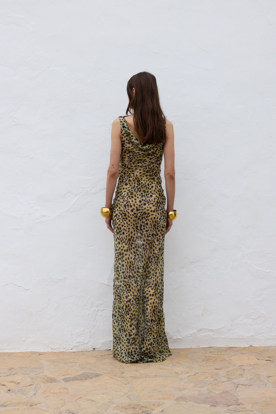GALERA MAXI DRESS SILK CHIFFON EL FELINO