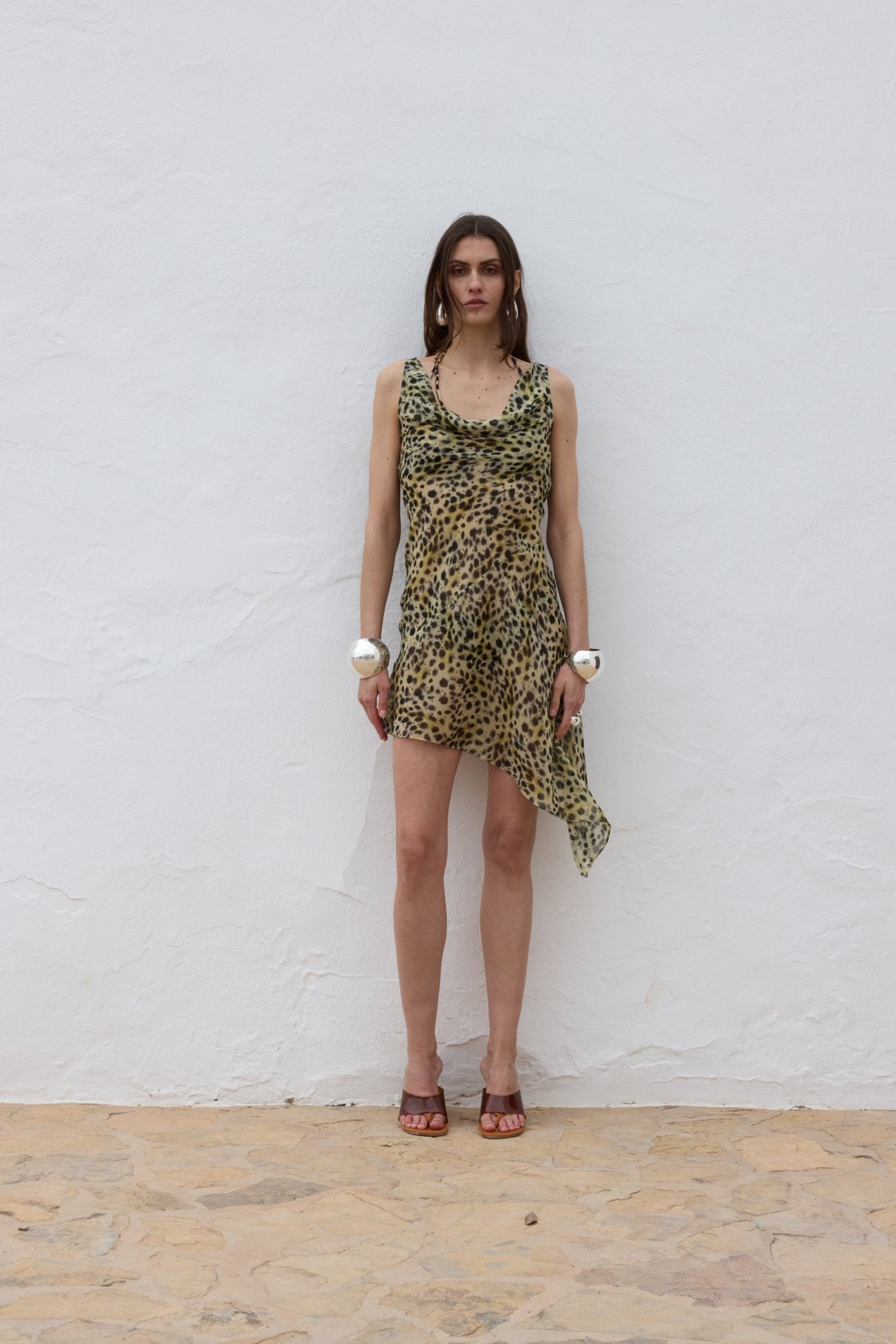 ARENA MINI DRESS SILK CHIFFON EL FELINO - De La Vali