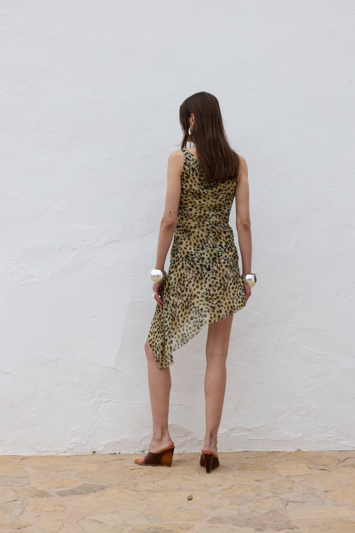 ARENA MINI DRESS SILK CHIFFON EL FELINO - De La Vali