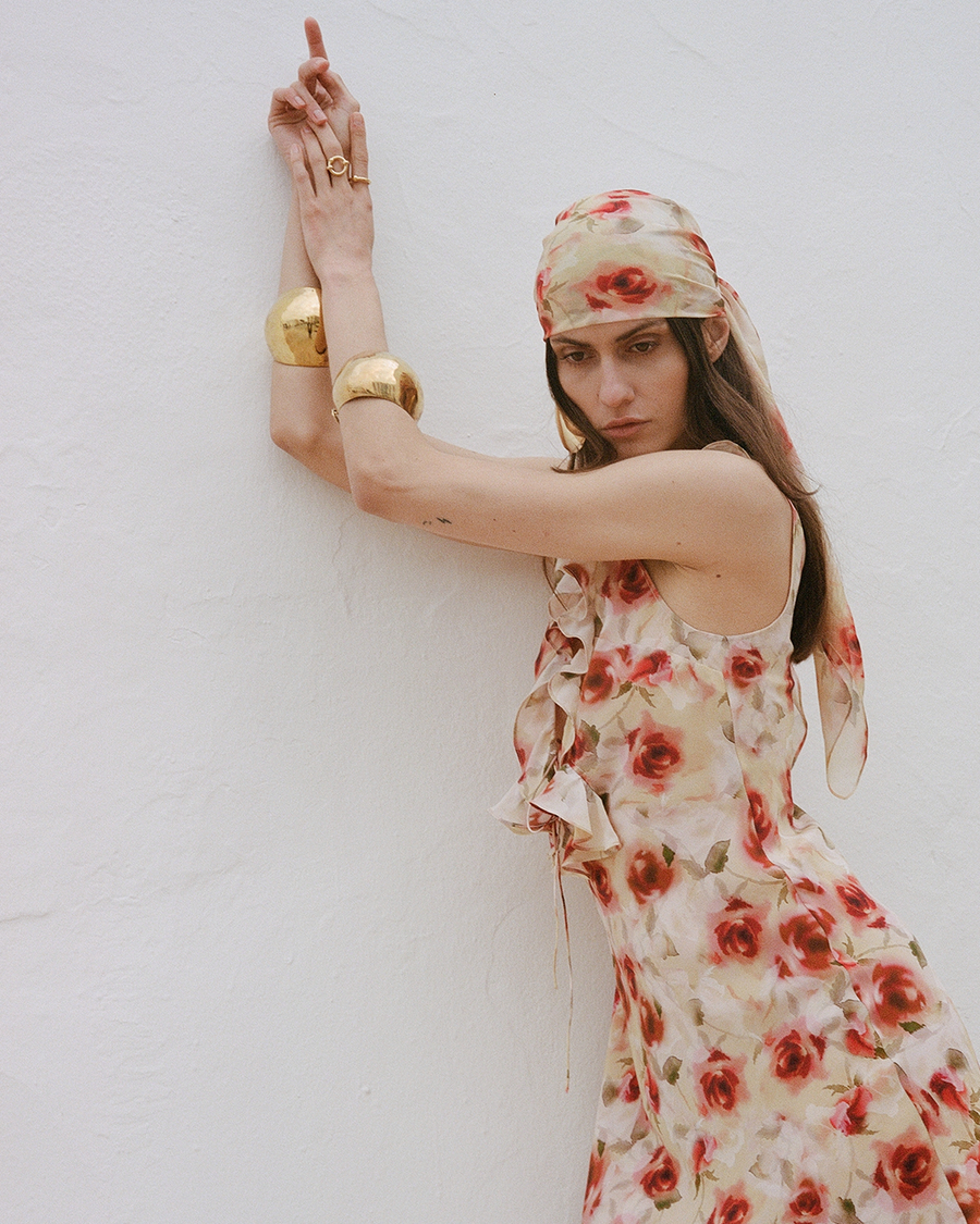 HEADSCARF SILK CHIFFON LA ROSA