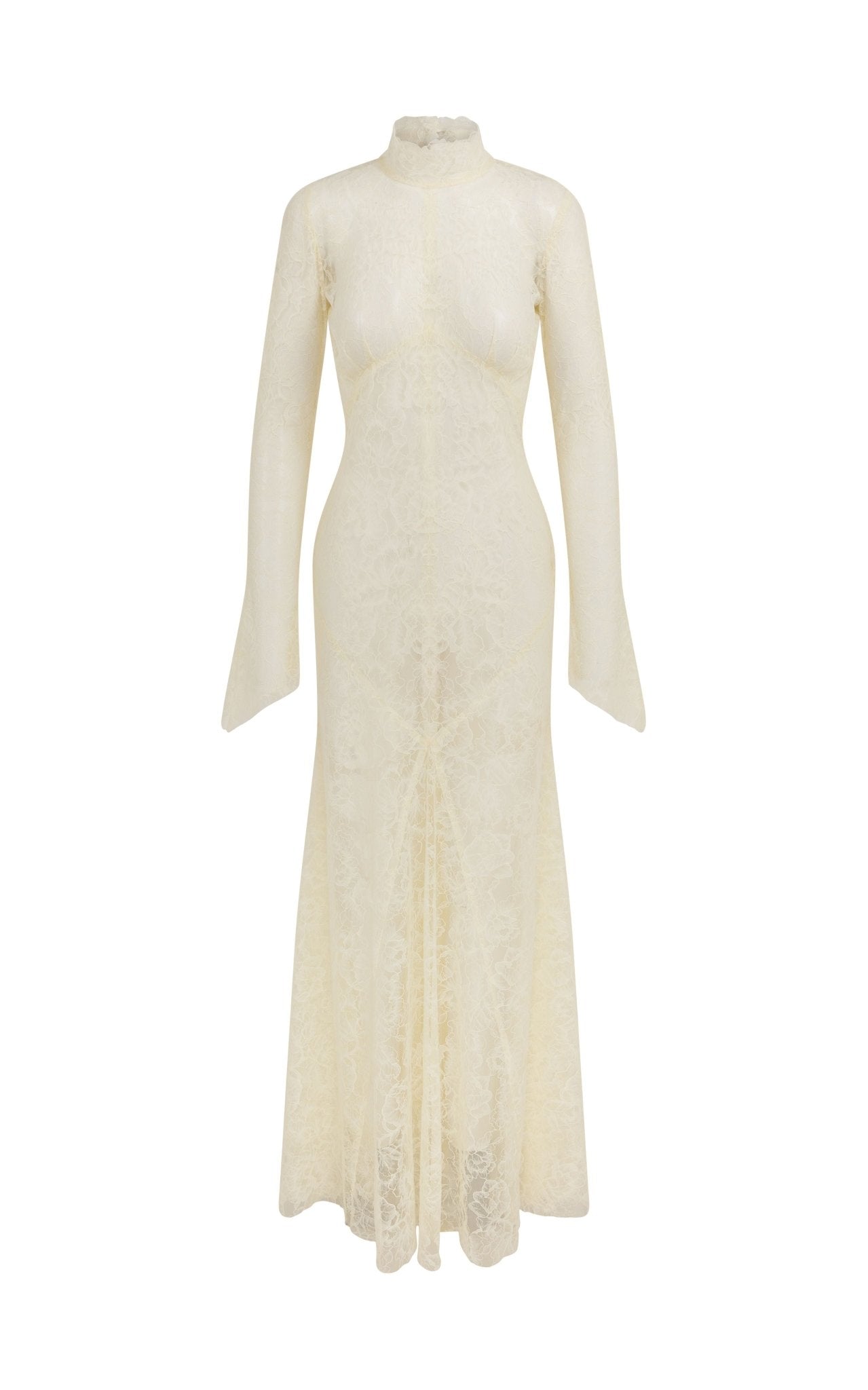 HERMOSA MAXI DRESS IN IVORY LACE - De La Vali