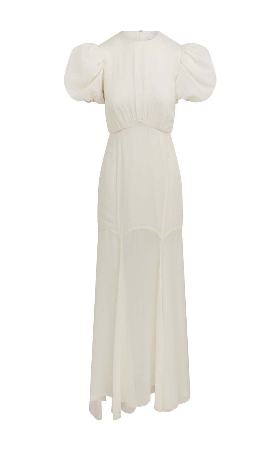 AGUA MAXI DRESS IN IVORY SILK CHIFFON