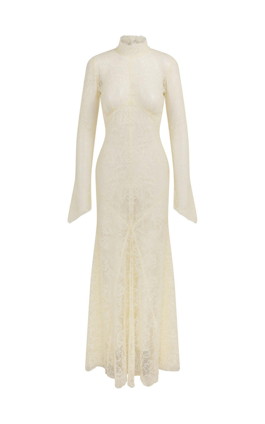 HERMOSA MAXI DRESS IN IVORY LACE (MADE TO ORDER)