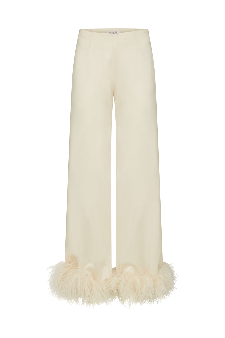 LIBERTY TROUSER SILK IN IVORY SATIN