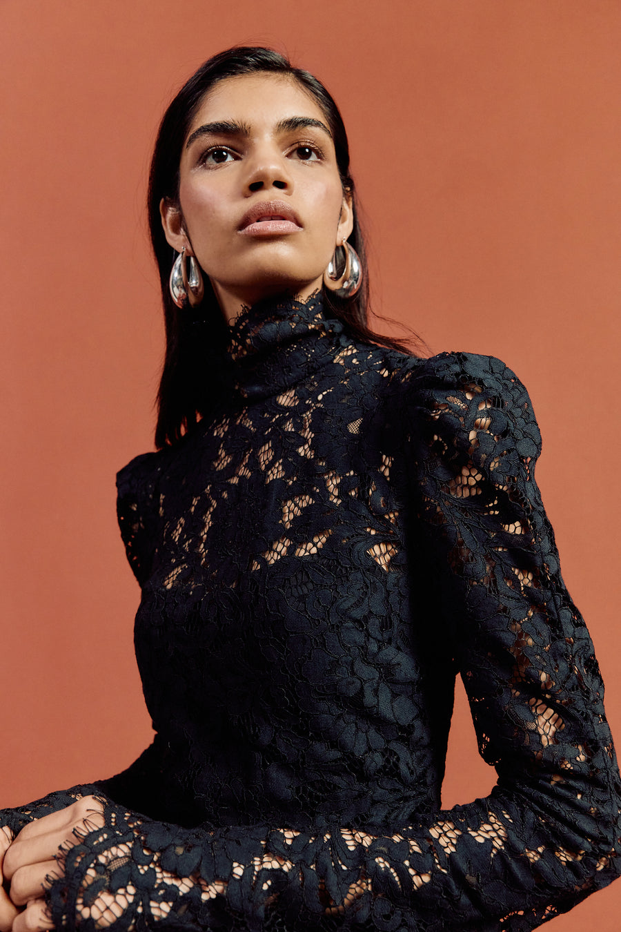BODITA MINI DRESS IN BLACK LACE (PRE ORDER)