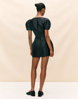 CANNOLI MINI DRESS IN BLACK TWILL