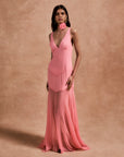 KATJA MAXI DRESS IN BALLET SILK CHIFFON