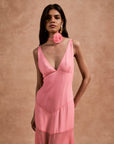 KATJA MAXI DRESS IN BALLET SILK CHIFFON