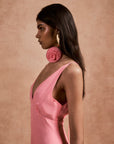 KATJA MAXI DRESS IN BALLET SILK CHIFFON