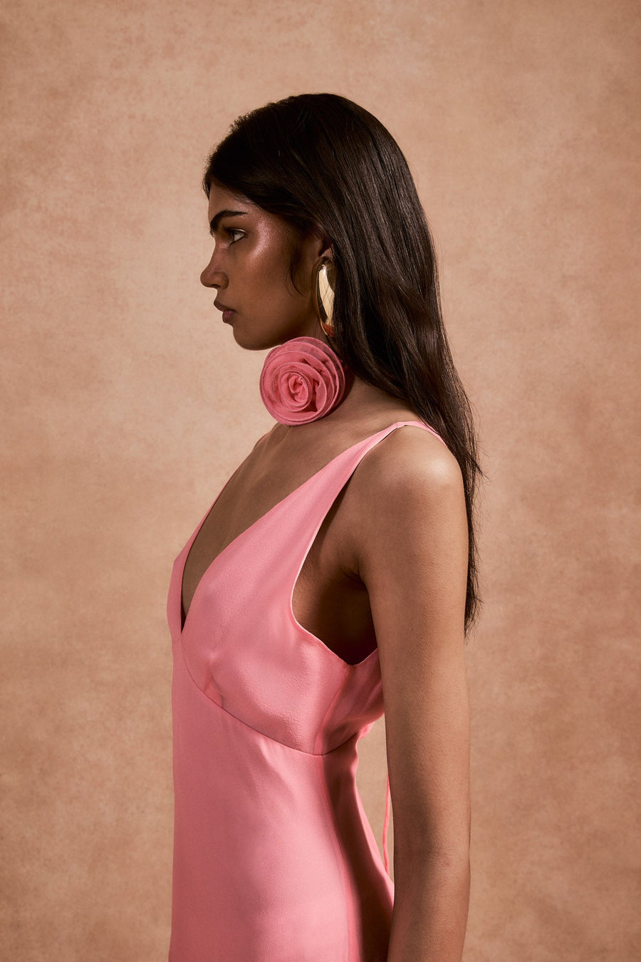 KATJA MAXI DRESS IN BALLET SILK CHIFFON