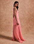 KATJA MAXI DRESS IN BALLET SILK CHIFFON