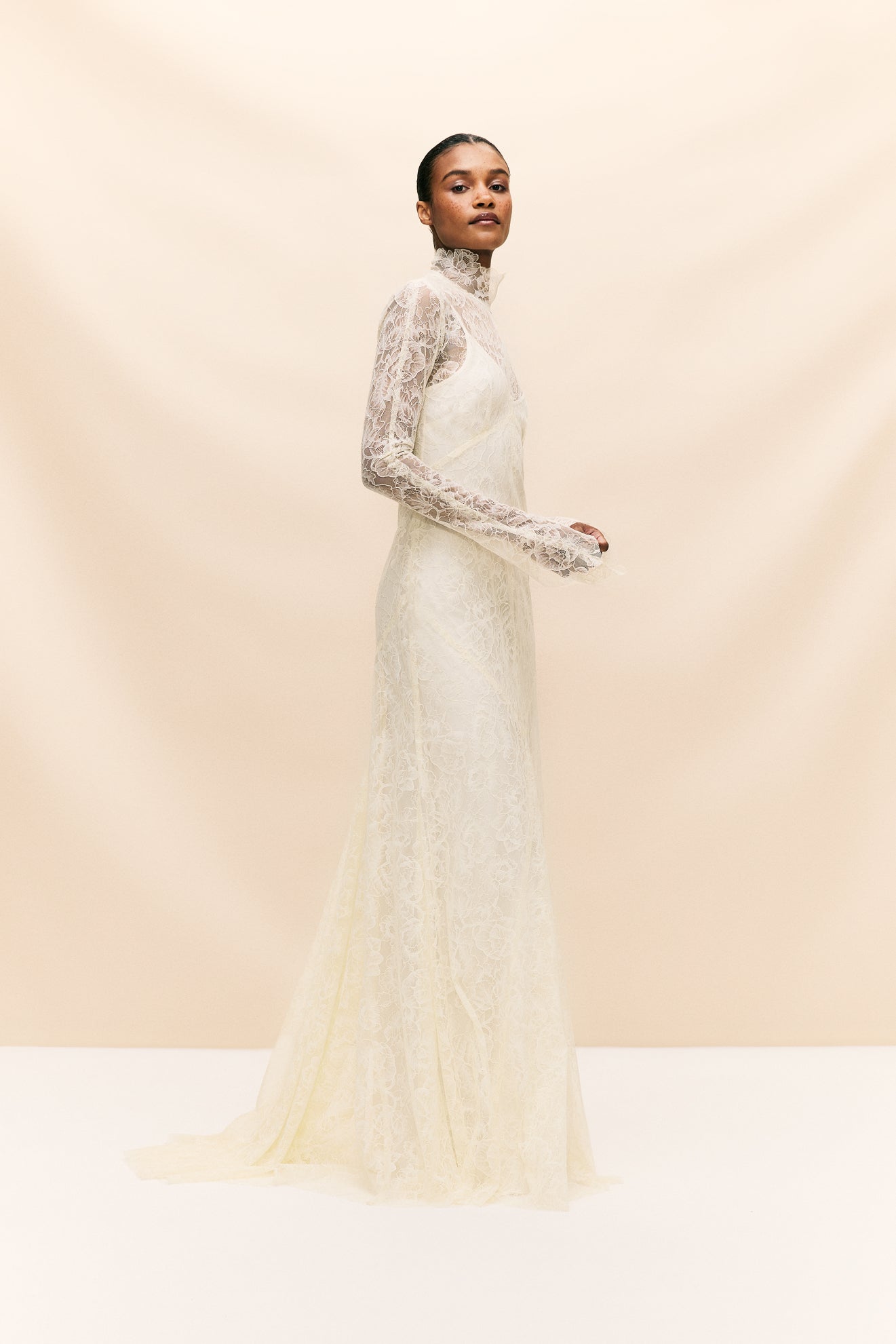 HERMOSA MAXI DRESS IN IVORY LACE - De La Vali
