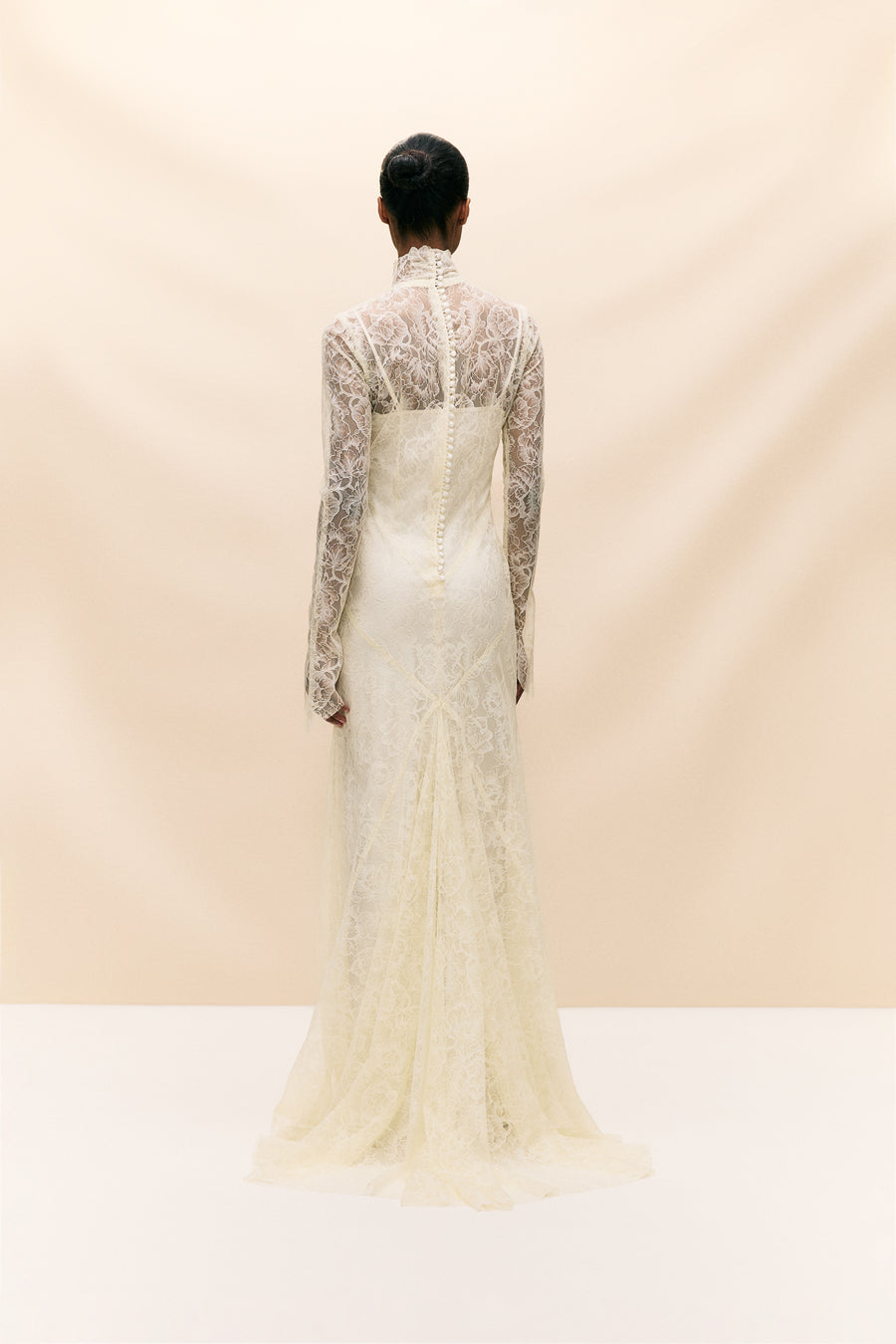 HERMOSA MAXI DRESS IN IVORY LACE (MADE TO ORDER)