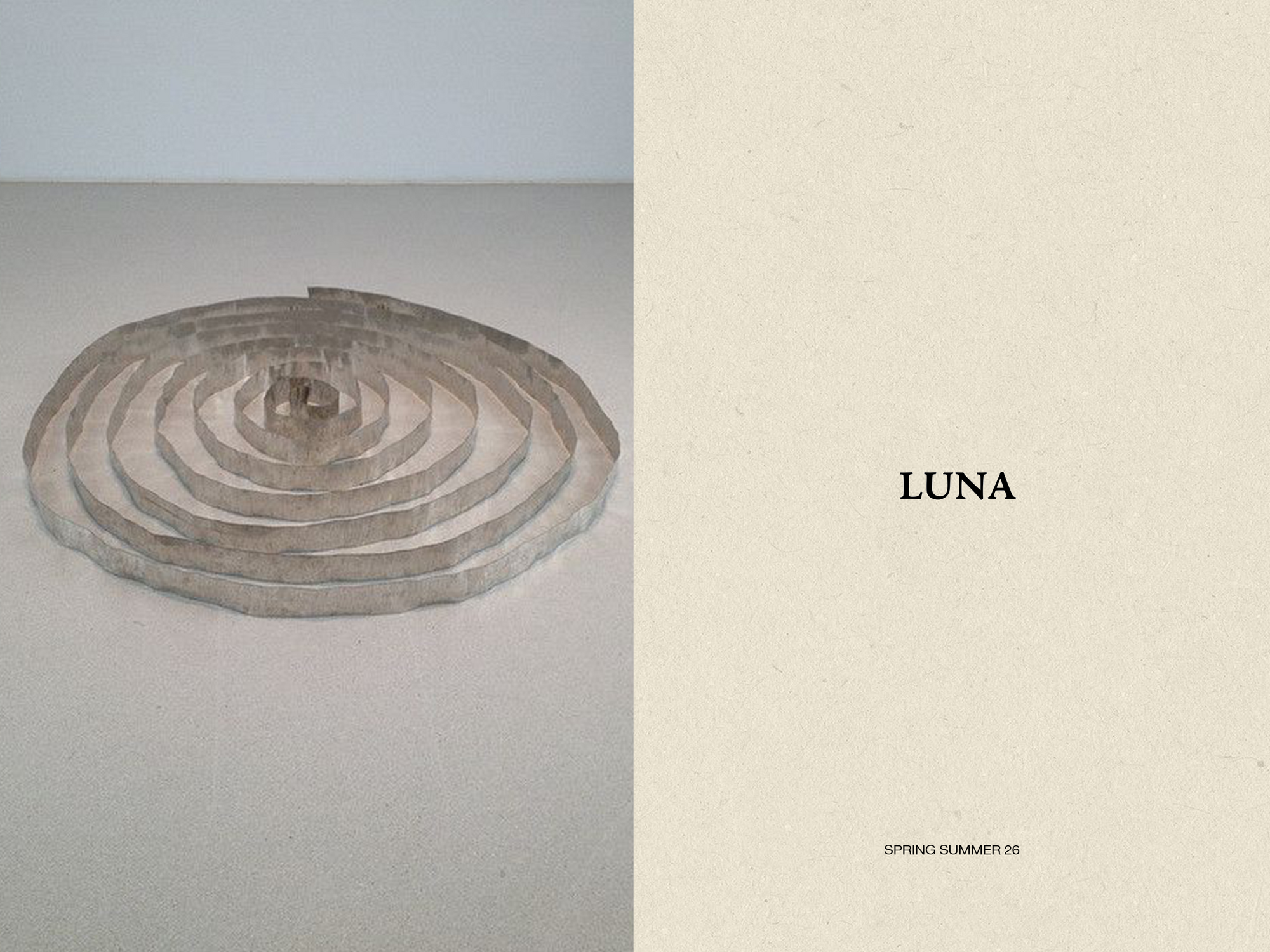 LUNA

From the moonlight to eclipse the world with her hypnotic stare. 

Moon child, star muse. 

De La Vali presents their Spring Summer 26 collection ~ Luna. 
Her statuesque presence echoes through the elongated and ethereal flowing forms. Draped fabrics transform the body into a dreamscape. Sculpted and exaggerated silhouettes evoke surrealism and fantasy. Liquid fabrics pour through lunar shaped hardware.
