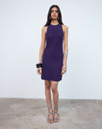 MAHA MINI DRESS IN PURPLE JERSEY - De La Vali