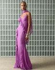 MAYARA MAXI DRESS IN MAGENTA GEORGETTE - De La Vali