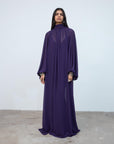 NYX MAXI DRESS IN PURPLE CHIFFON - De La Vali