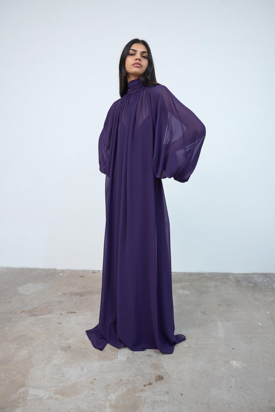 purple chiffon maxi dress Women's Lilac Chiffon Halterneck Maxi Dress