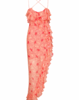 Tranquilla Cross Shoulder Maxi Dress in Art Deco Floral