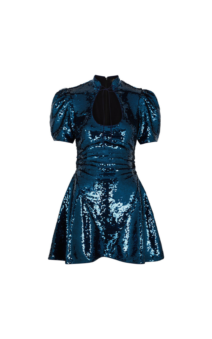 BROADWAY MINI DRESS SEQUIN CHIFFON PETROL SEQUIN