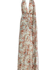 FORMENTERA MAXI DRESS IN CACHEMIRA PRINT VISCOSE GEORGETTE - De La Vali