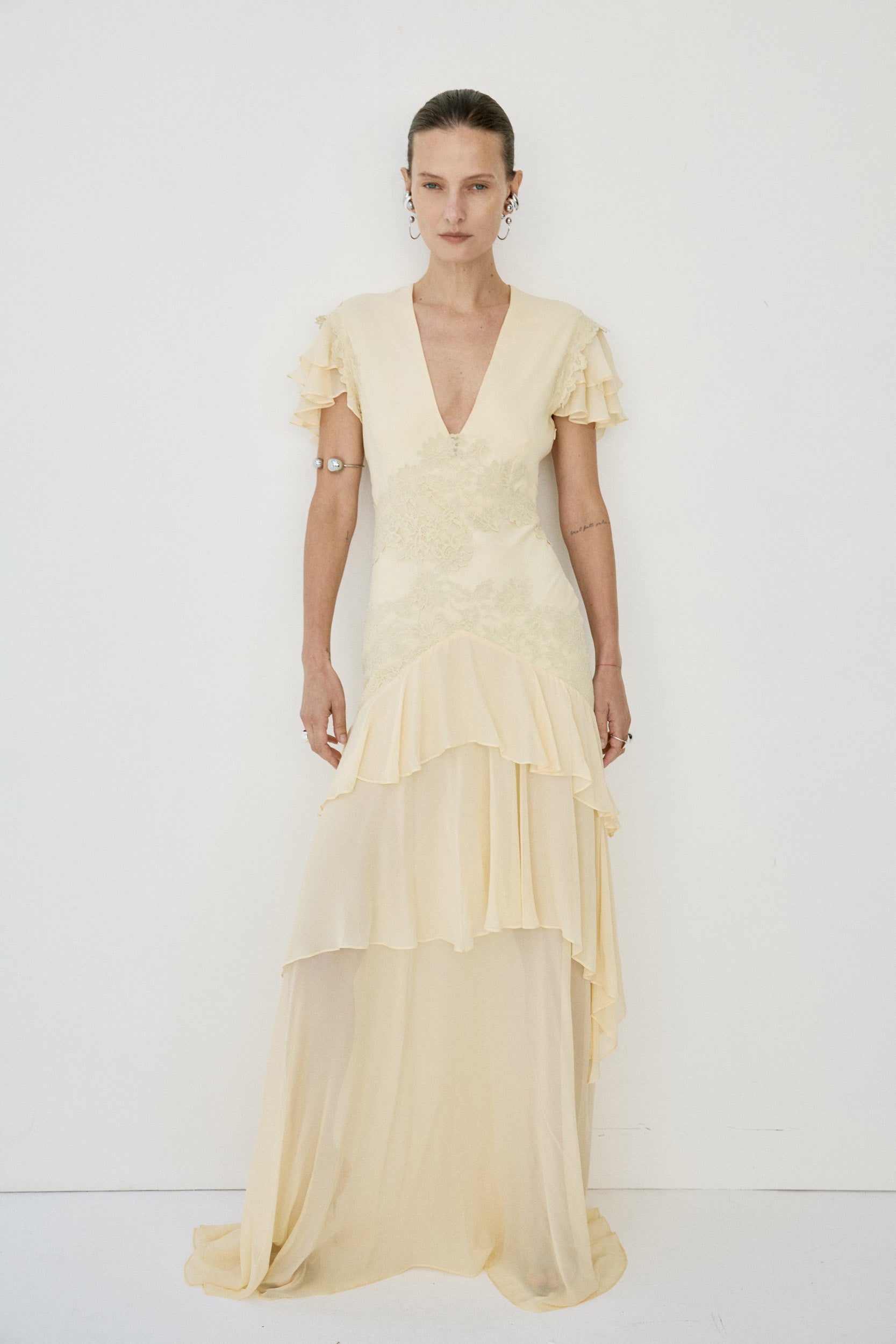 ALCINA MAXI DRESS IN SOFT YELLOW
