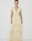 ALCINA MAXI DRESS IN SOFT YELLOW