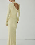 JADE MAXI DRESS IN BUTTERCREAM SPANDEX