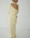 JADE MAXI DRESS IN BUTTERCREAM SPANDEX