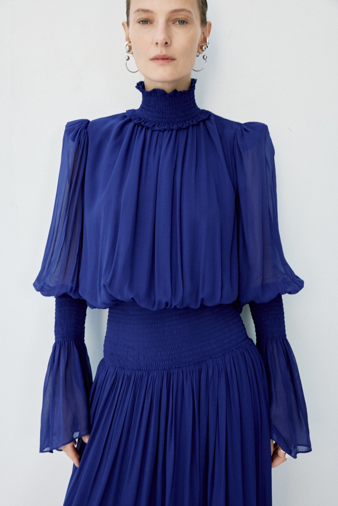 SANATIO MAXI DRESS IN DEEP BLUE