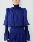 SANATIO MAXI DRESS IN DEEP BLUE