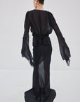 ORYX MAXI SKIRT IN MIDNIGHT