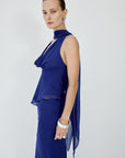 DIOSA TOP IN DEEP BLUE