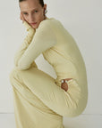 JADE MAXI DRESS IN BUTTERCREAM SPANDEX
