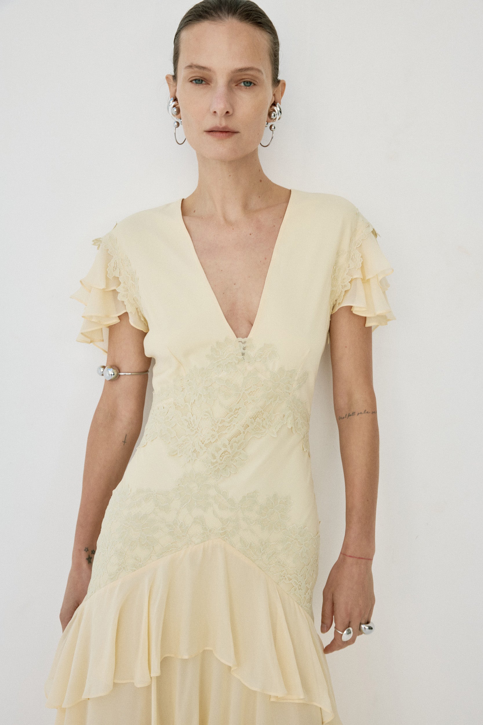 ALCINA MAXI DRESS IN SOFT YELLOW