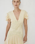 ALCINA MAXI DRESS IN SOFT YELLOW