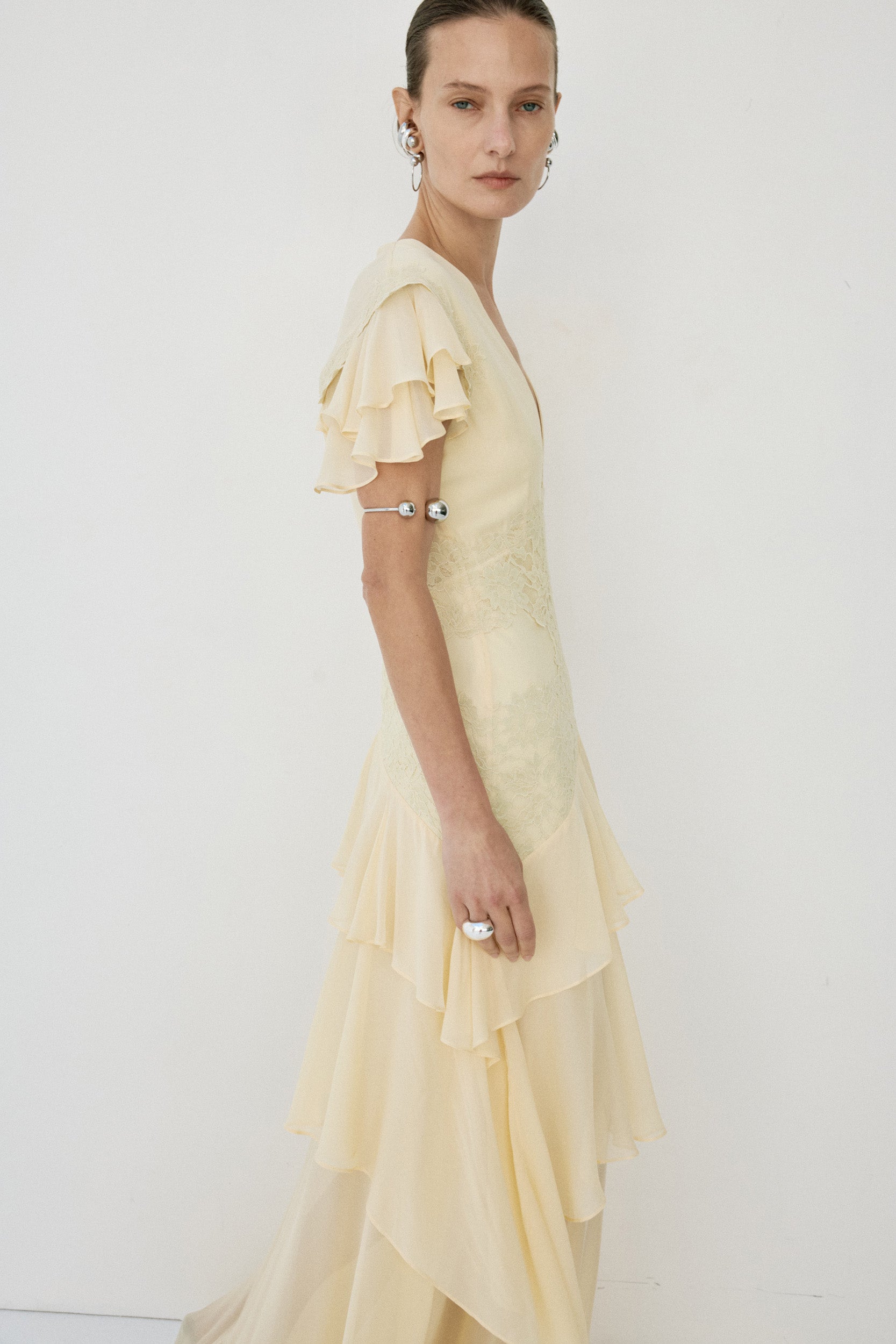 ALCINA MAXI DRESS IN SOFT YELLOW