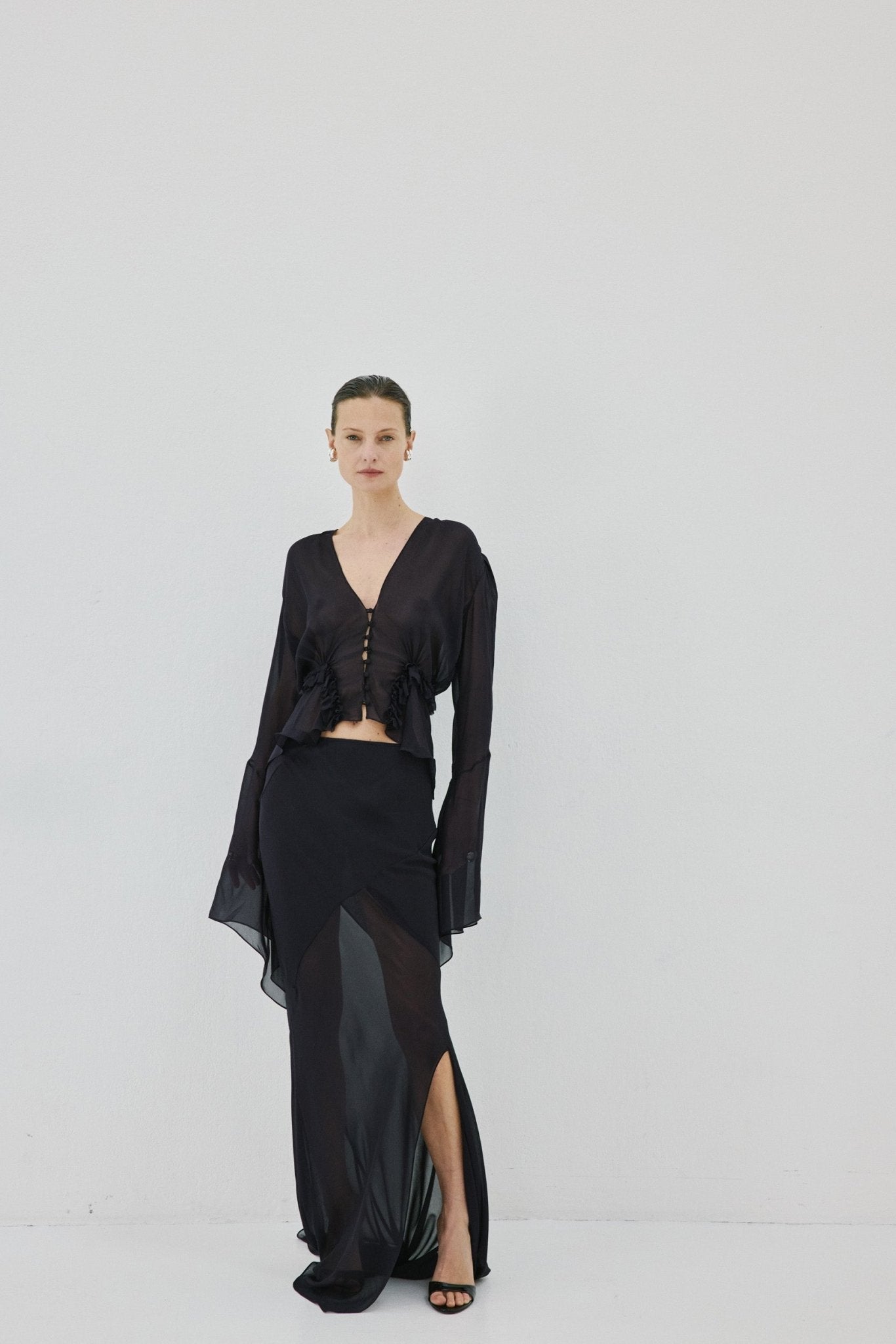 ORYX MAXI SKIRT IN MIDNIGHT