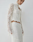 VITALIS TOP IN IVORY LACE