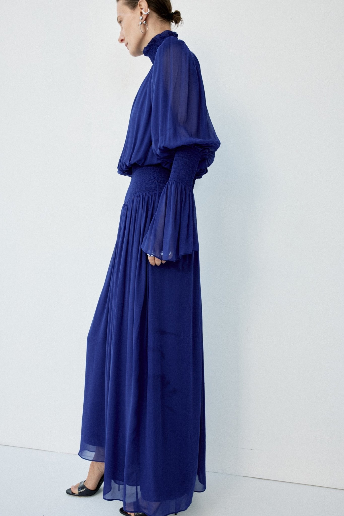 SANATIO MAXI DRESS IN DEEP BLUE
