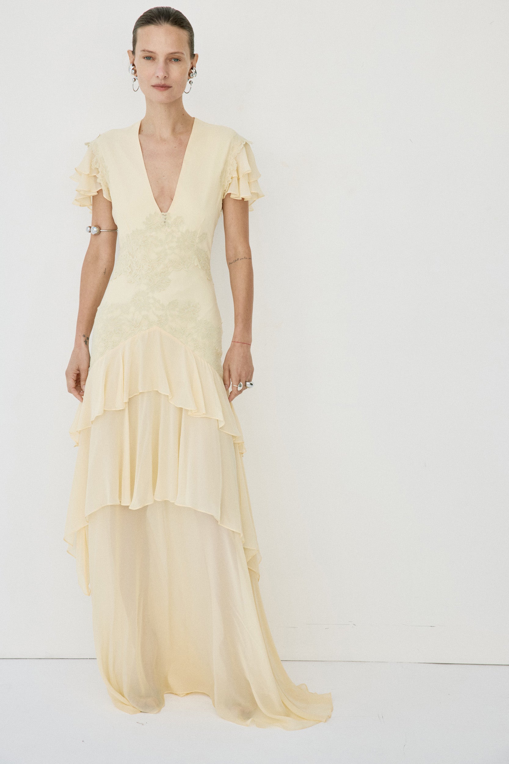ALCINA MAXI DRESS IN SOFT YELLOW