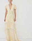 ALCINA MAXI DRESS IN SOFT YELLOW