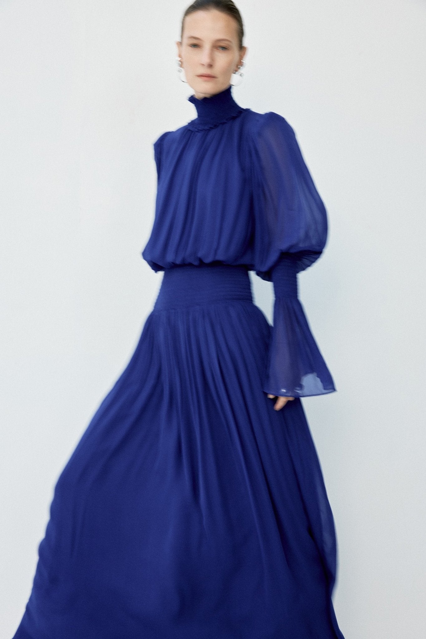SANATIO MAXI DRESS IN DEEP BLUE