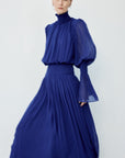 SANATIO MAXI DRESS IN DEEP BLUE