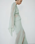 ORYX MAXI SKIRT IN SAGE GREEN