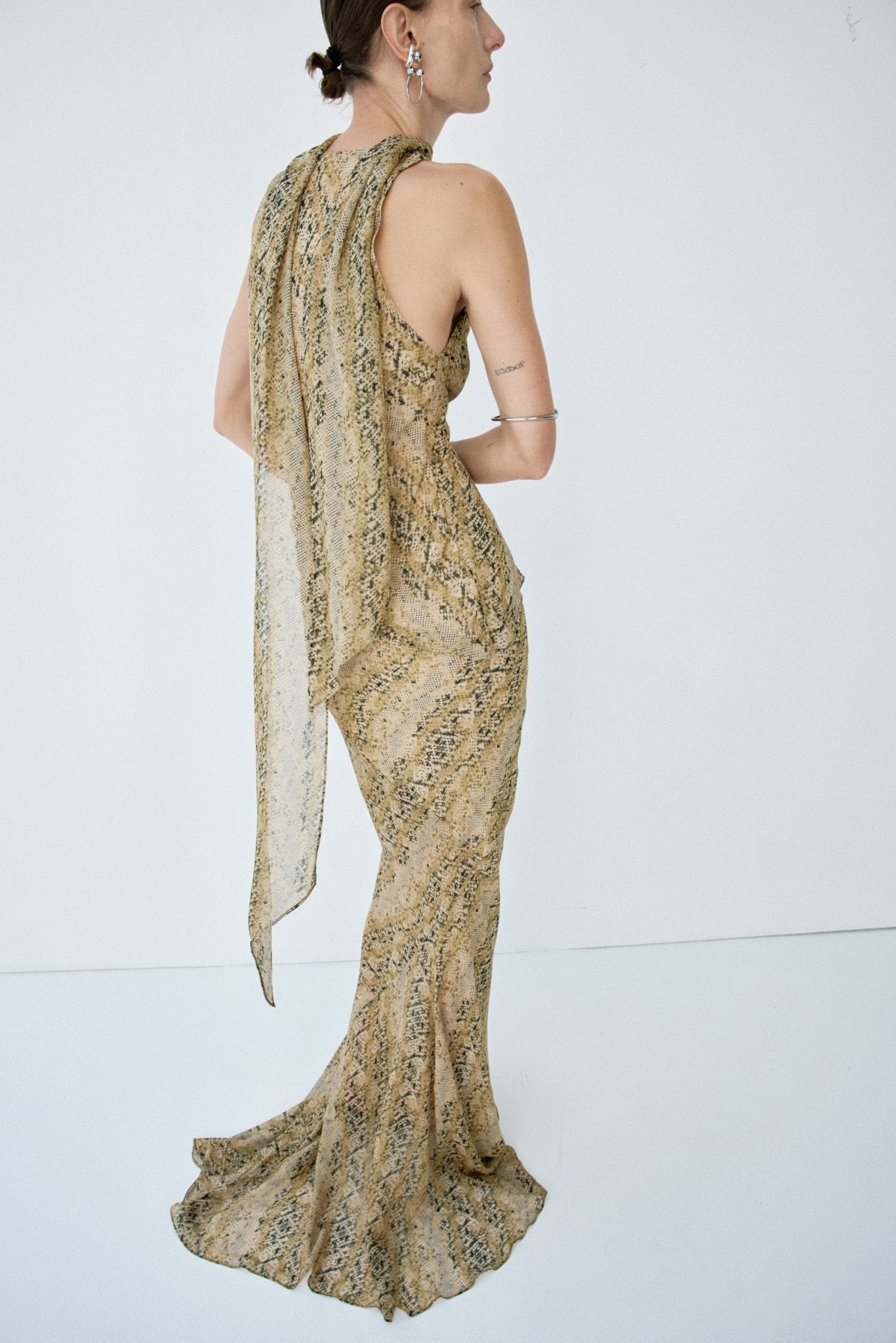 DIOSA TOP IN SERPIENTE YELLOW