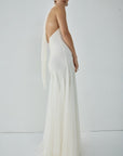 ELOWEN MAXI DRESS IN IVORY FINE LACE - De La Vali