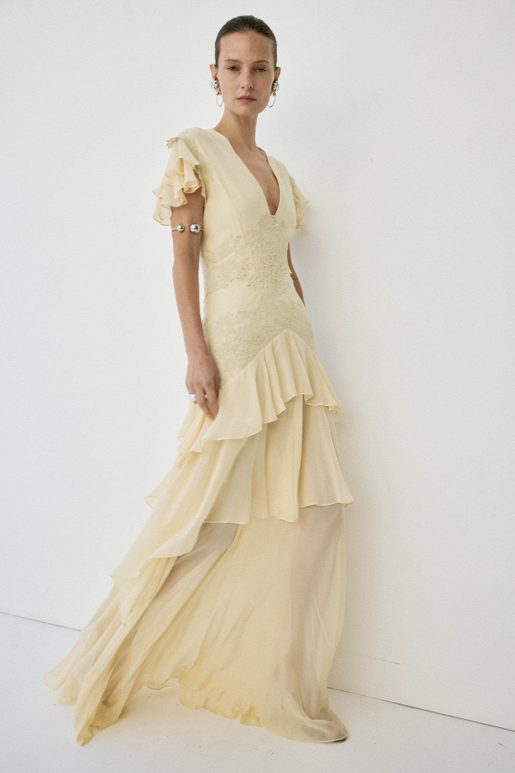 ALCINA MAXI DRESS IN SOFT YELLOW