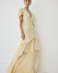 ALCINA MAXI DRESS IN SOFT YELLOW